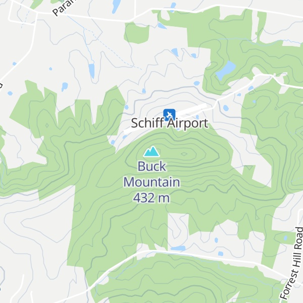 Map of Buck Mountain
