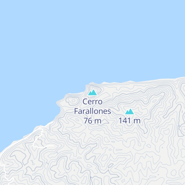 Map of Cerro Farallones