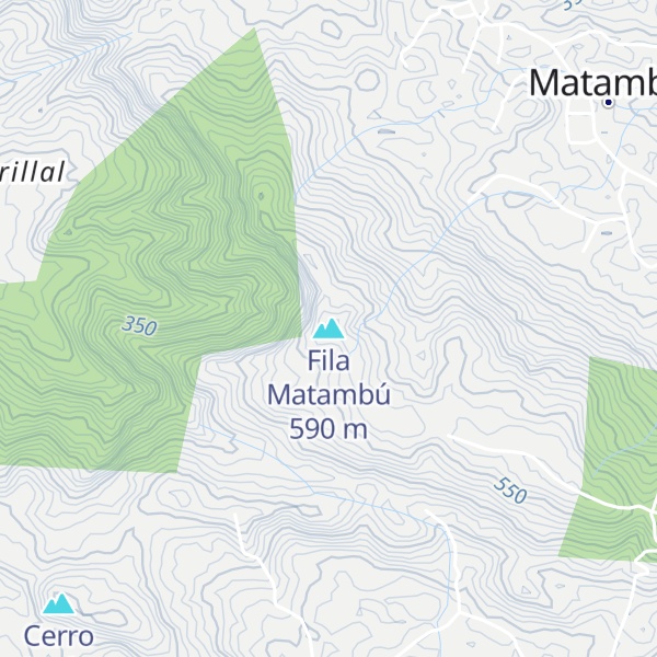 Map of Fila Matambú