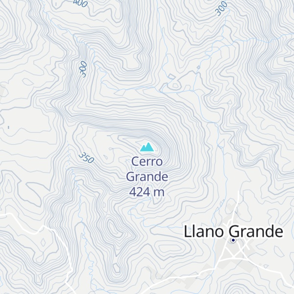 Map of Cerro Grande