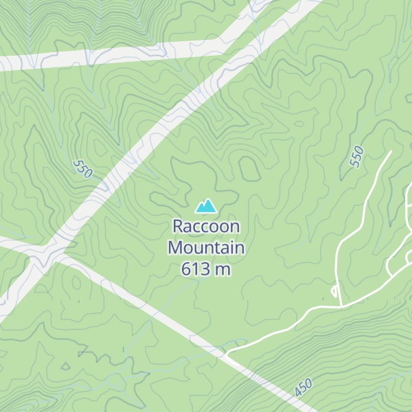 Map of Raccoon Mountain