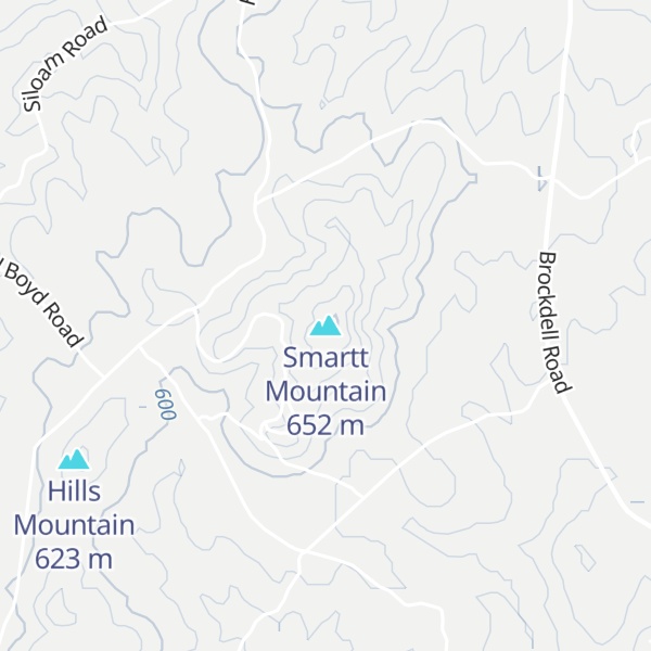 Map of Smartt Mountain