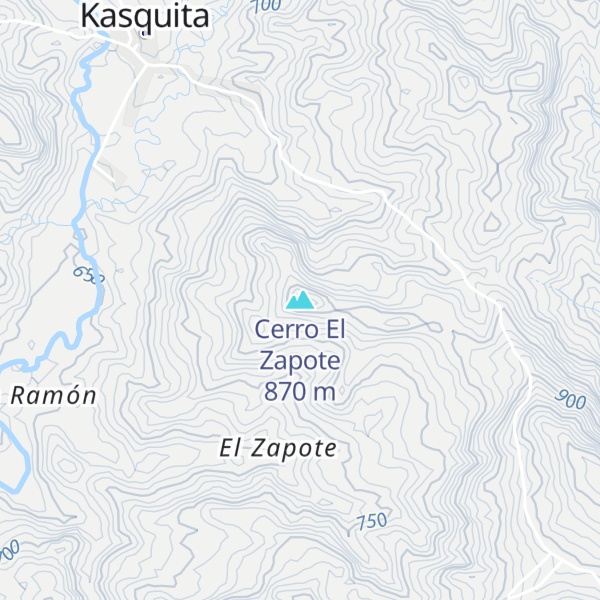 Map of Cerro El Zapote