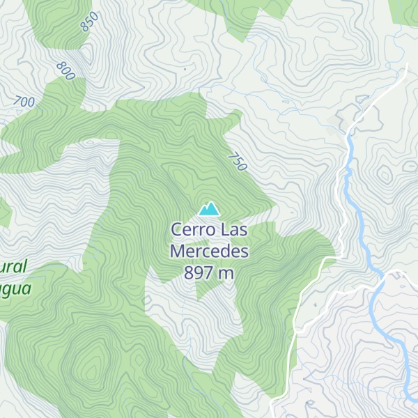 Map of Cerro Las Mercedes