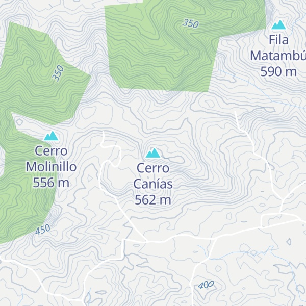 Map of Cerro Canías