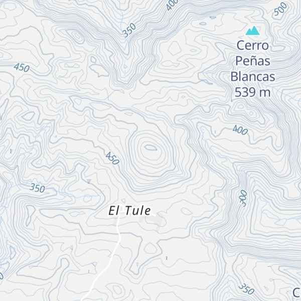 Map of Cerro El Jicote
