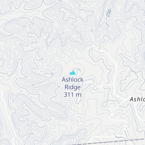 Map of Ashlock Ridge
