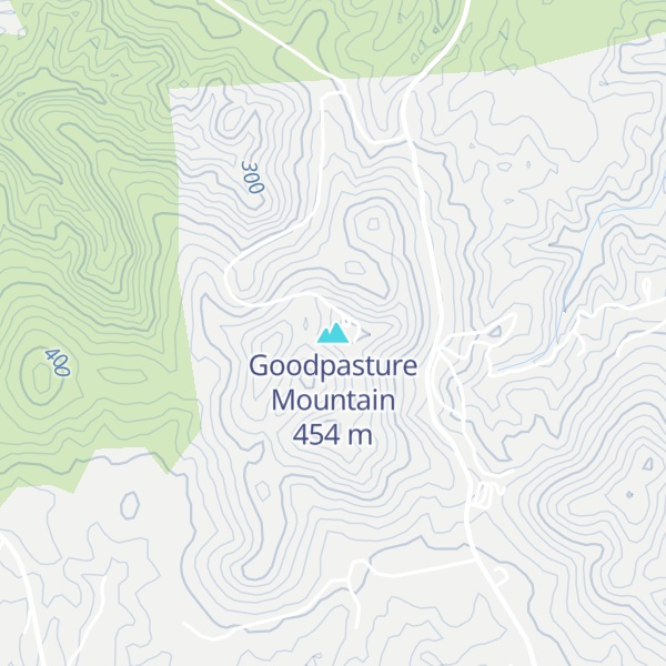 Map of Goodpasture Mountain