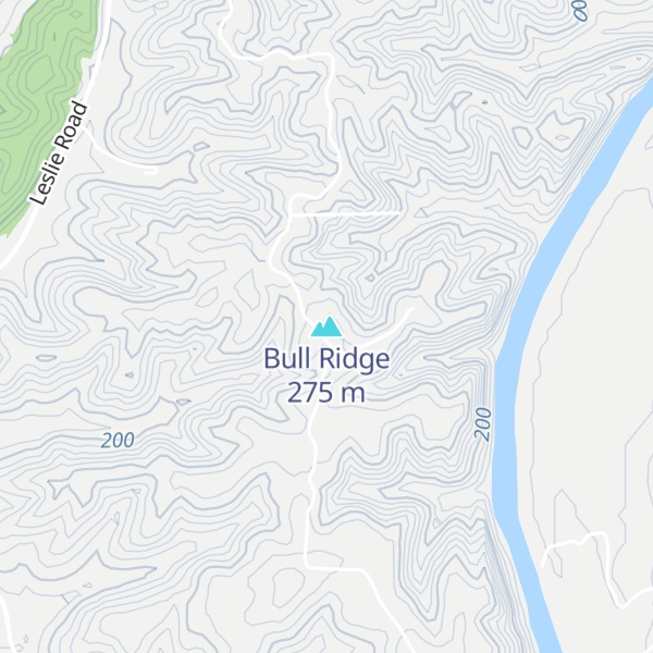 Map of Bull Ridge