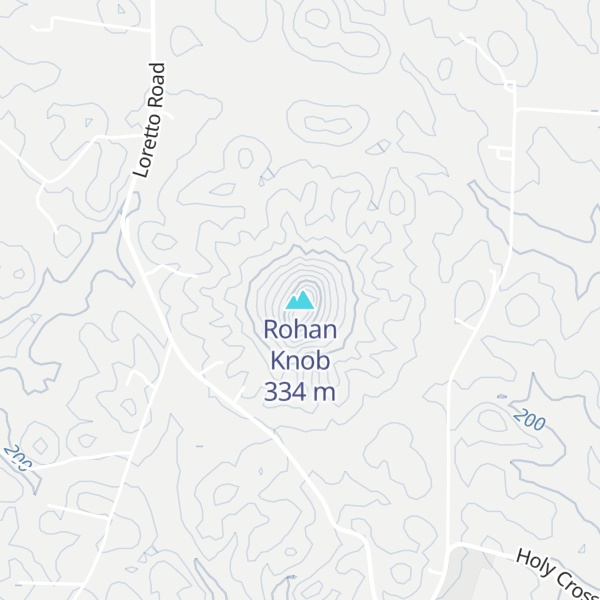 Map of Rohan Knob