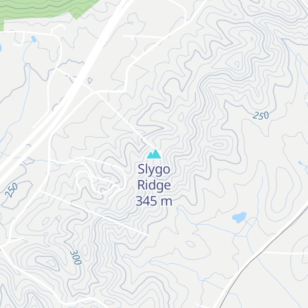 Map of Slygo Ridge