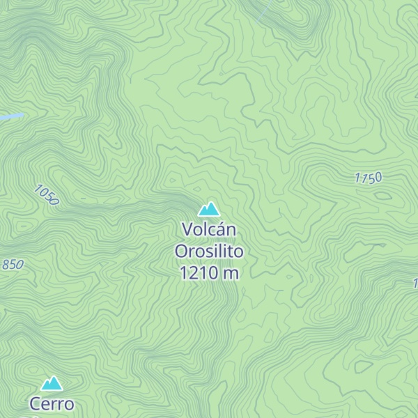 Map of Volcán Orosilito