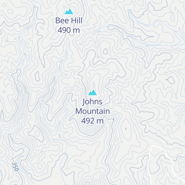 Map of Johns Mountain