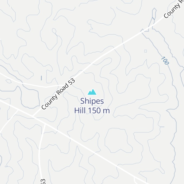 Map of Shipes Hill