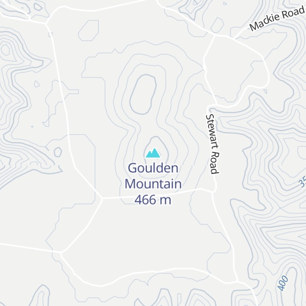Map of Goulden Mountain
