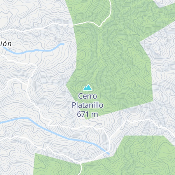 Map of Cerro Platanillo