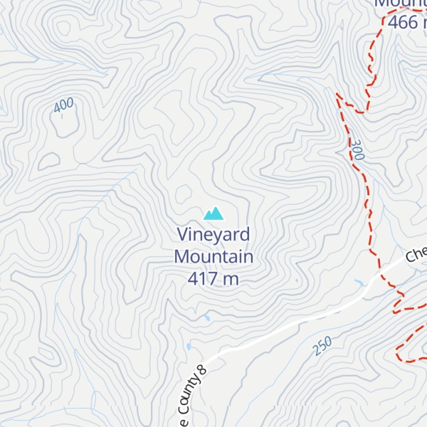 Map of Vineyard Mountain