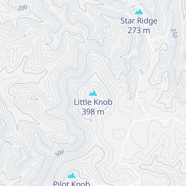 Map of Little Knob