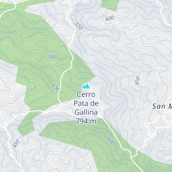 Map of Cerro Pata de Gallina