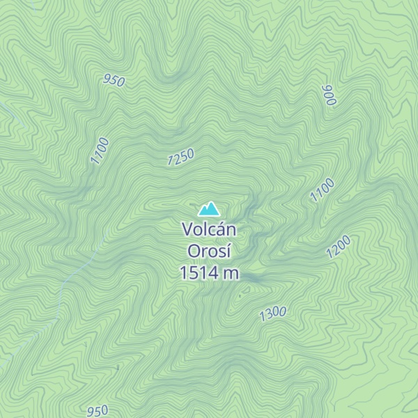 Map of Volcán Orosí