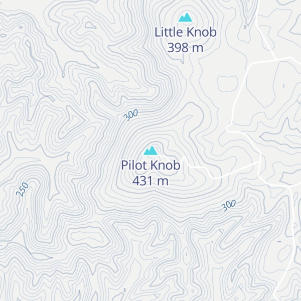 Map of Pilot Knob