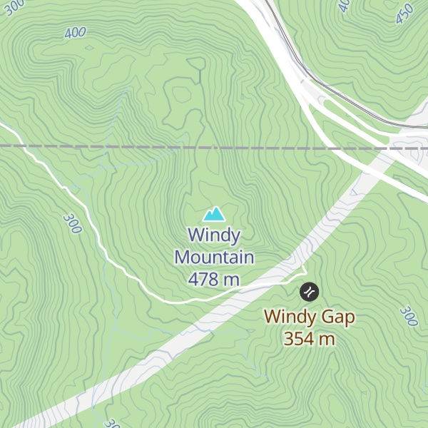 Map of Windy Mountain