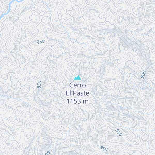 Map of Cerro El Paste