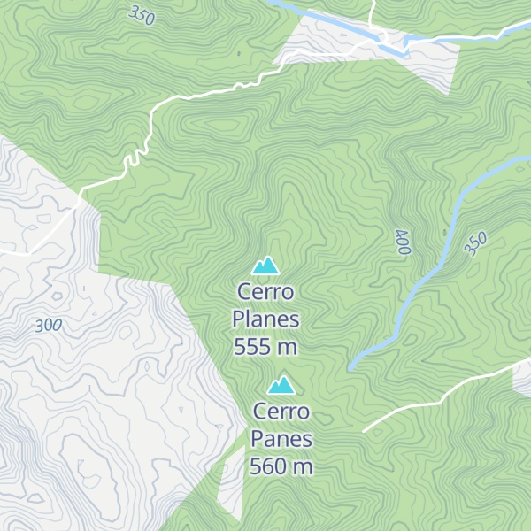 Map of Cerro Planes