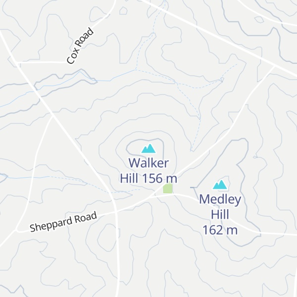 Map of Walker Hill