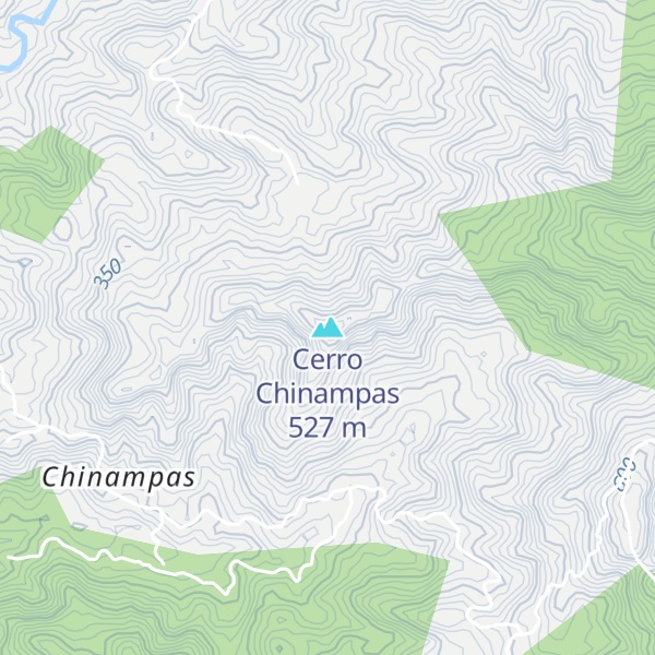 Map of Cerro Chinampas