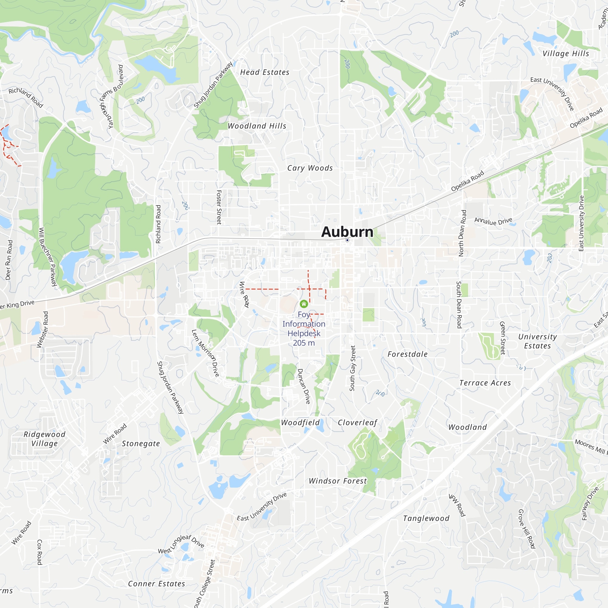 Foy Information Helpdesk map