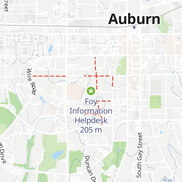 Map of Foy Information Helpdesk