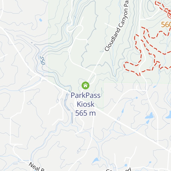 Map of ParkPass Kiosk