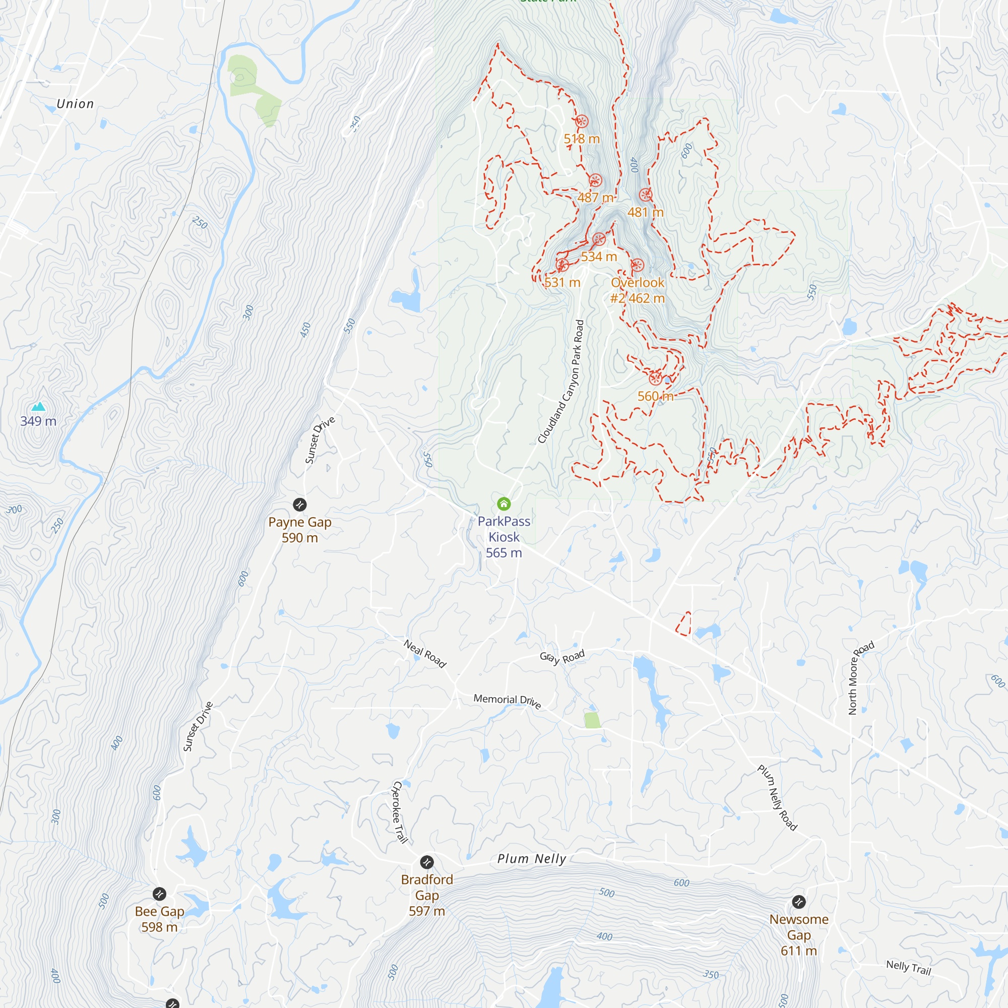ParkPass Kiosk map