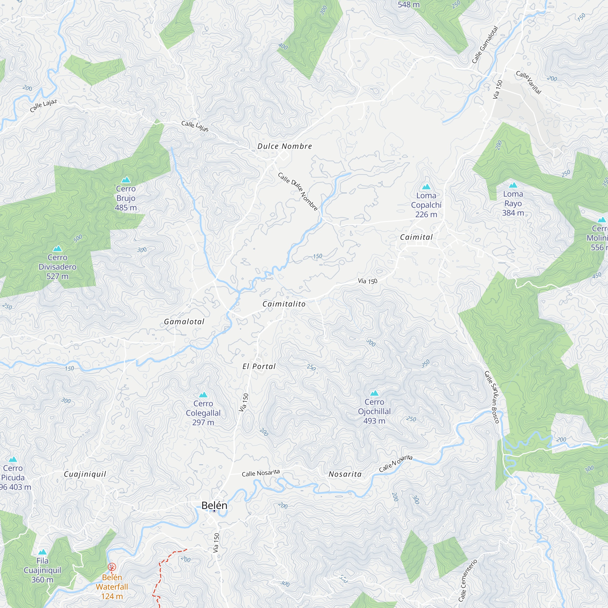 Villas Bambú map
