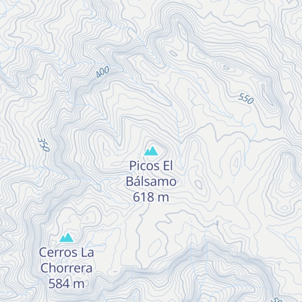 Map of Picos El Bálsamo