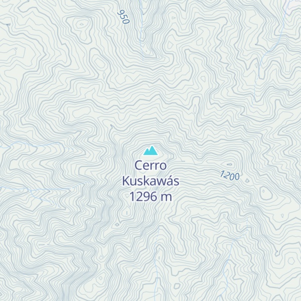 Map of Cerro Kuskawás