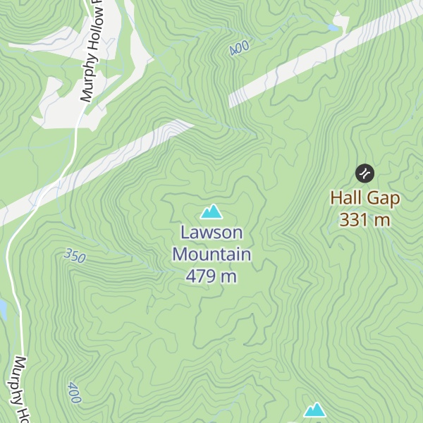 Map of Lawson Mountain