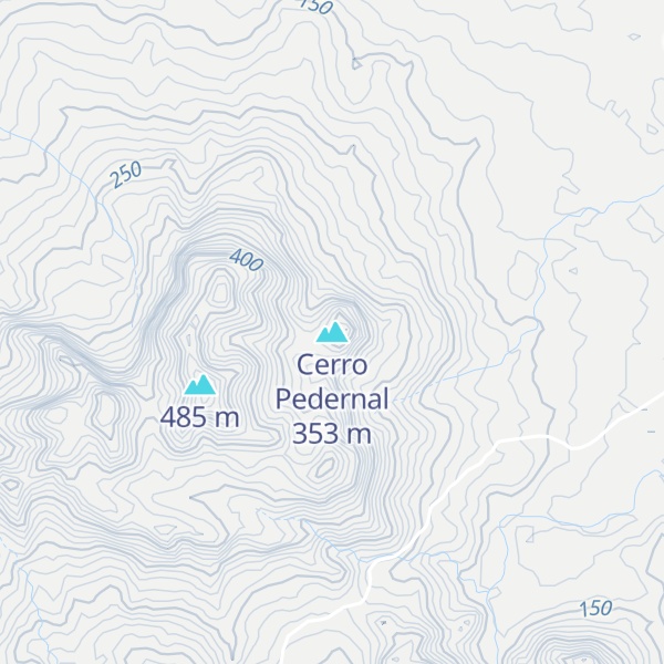 Map of Cerro Pedernal