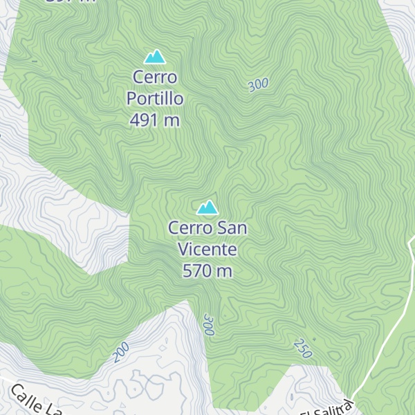Map of Cerro San Vicente