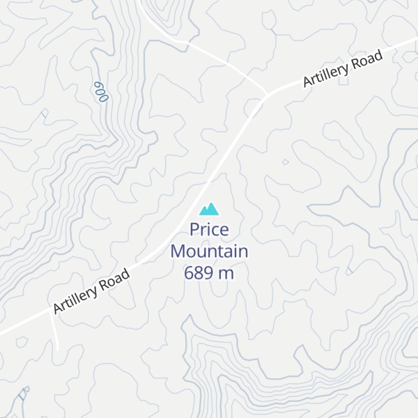 Map of Price Mountain