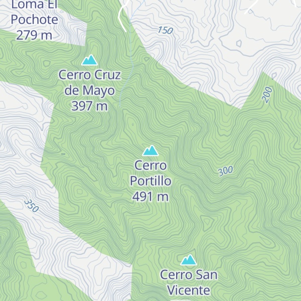 Map of Cerro Portillo