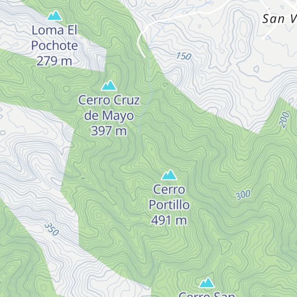 Map of Cerro La Cruz de Mayo