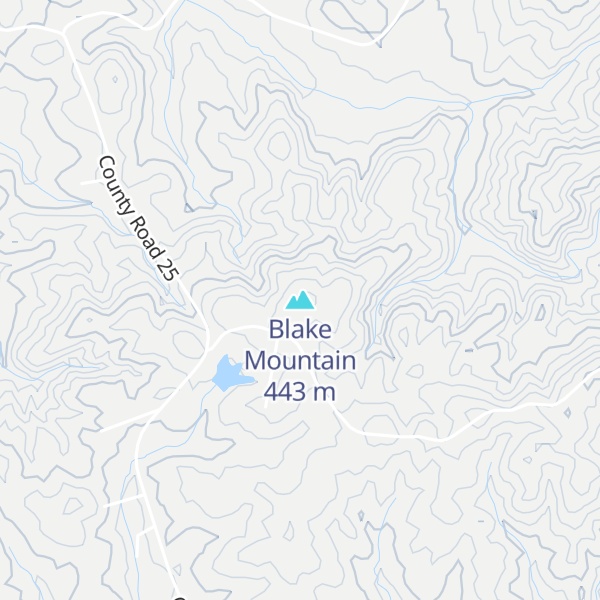 Map of Blake Mountain