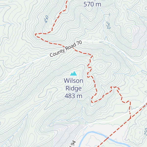 Map of Wilson Ridge