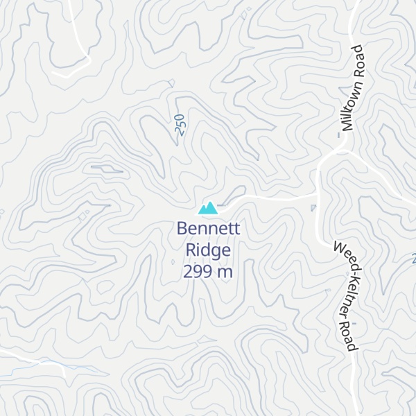 Map of Bennett Ridge