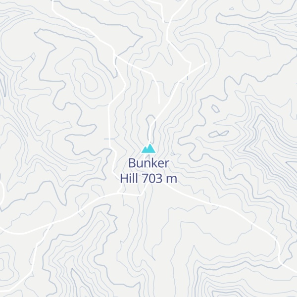 Map of Bunker Hill
