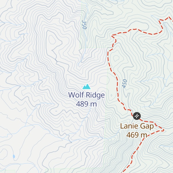 Map of Wolf Ridge