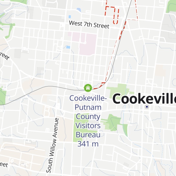 Map of Cookeville-Putnam County Visitors Bureau