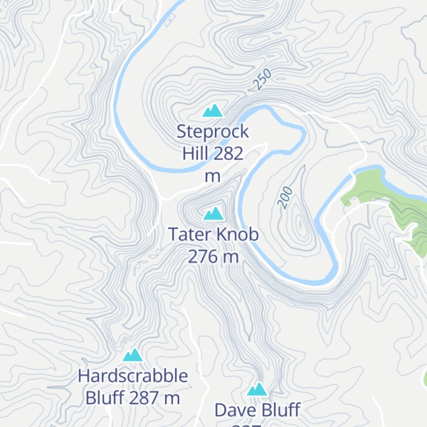 Map of Tater Knob